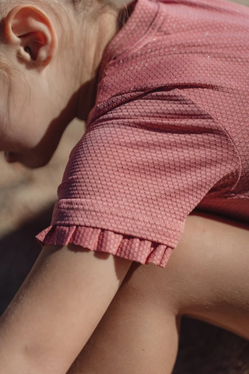 Little Dutch Zwempak Kind Korte Mouwen Dreamy Pink Sparkle - Image 12