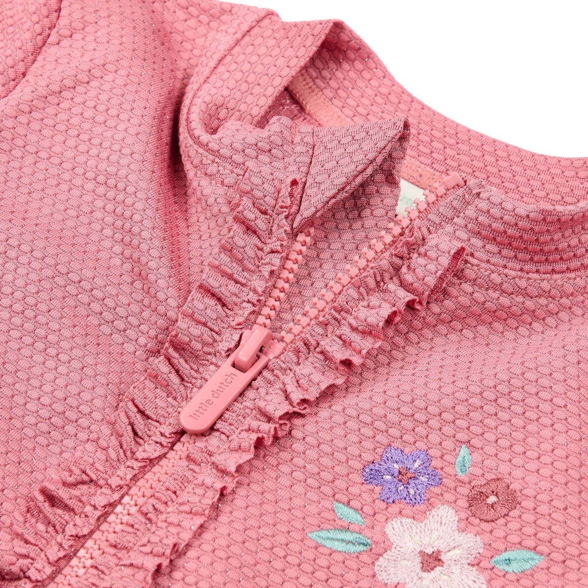 Little Dutch Zwempak Kind Korte Mouwen Dreamy Pink Sparkle - Image 3