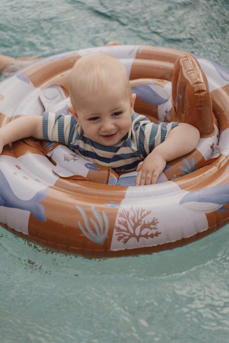 Little Dutch Zwempak Kind Korte Mouwen Ocean Blue Stripes - Image 16
