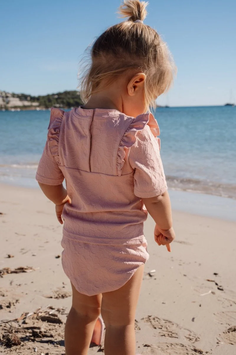 Little Dutch Zwemshirt Kind Korte Mouwen Dreamy Pink Rose - Image 14