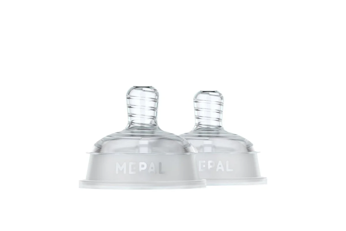 Mepal Flesspeen Mio Slow Flow Transparant 2 Delig