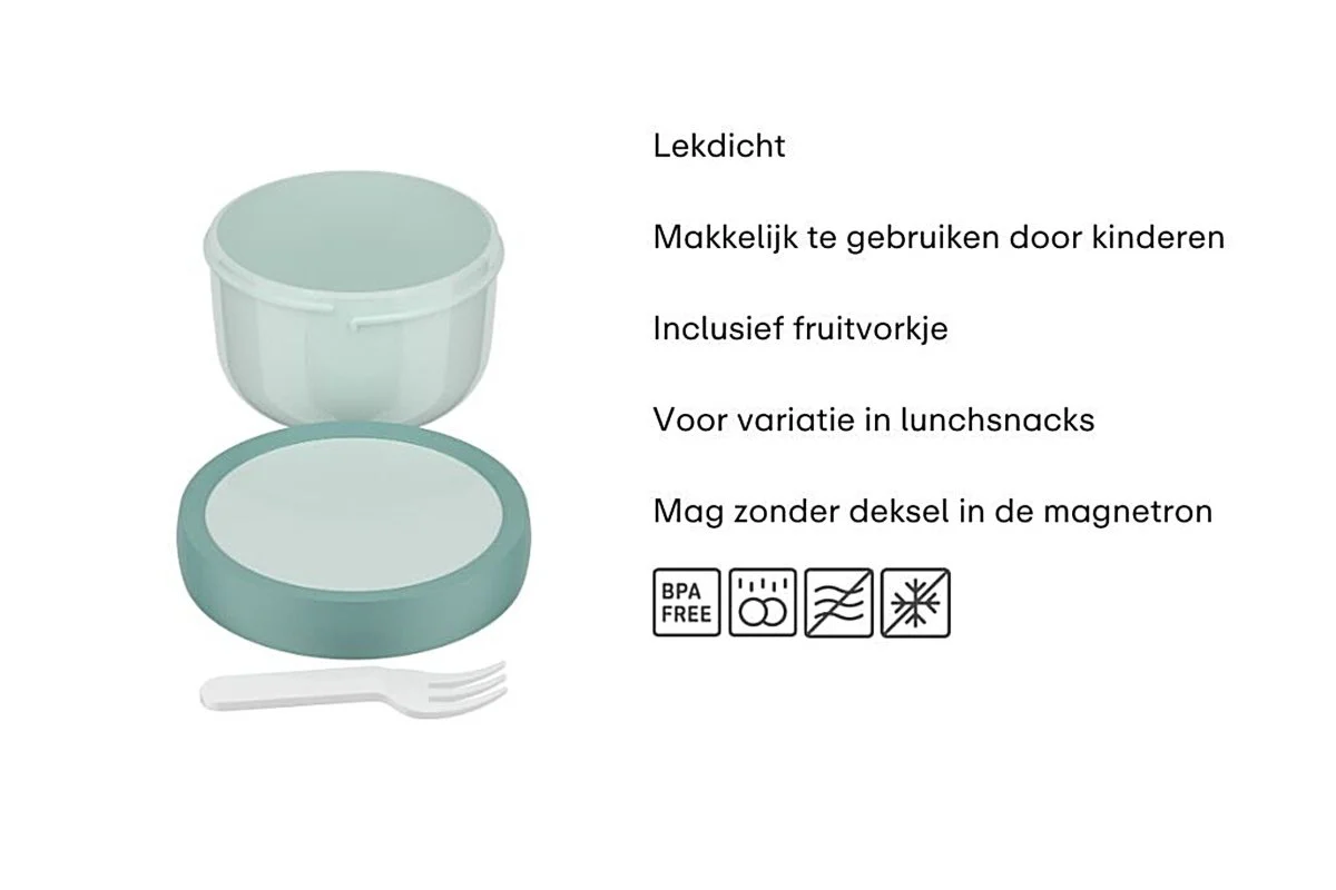 Mepal Fruitbox Campus Stitch Met Vork 300Ml - Image 2