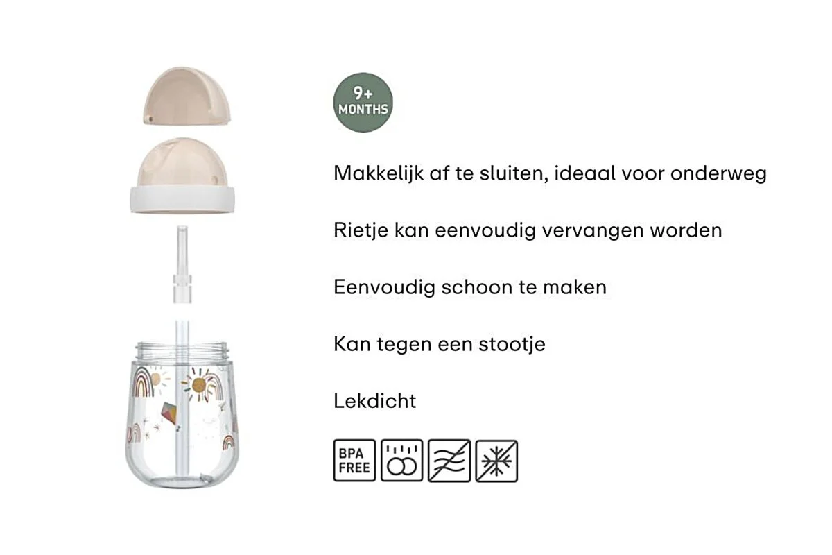 Mepal Rietjesbeker Mio Sunshine & Rainbow 300 Ml - Image 2