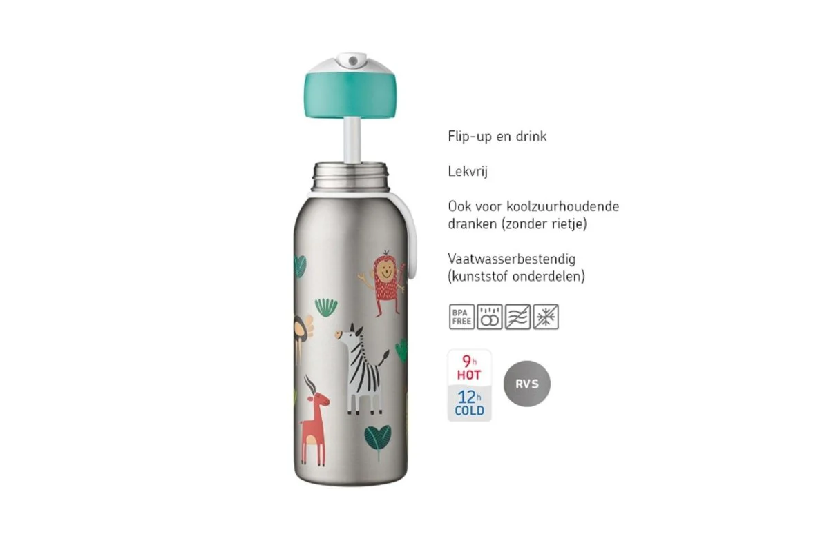 Mepal Thermosfles Flip-Up Campus 350ml Pink - Image 3