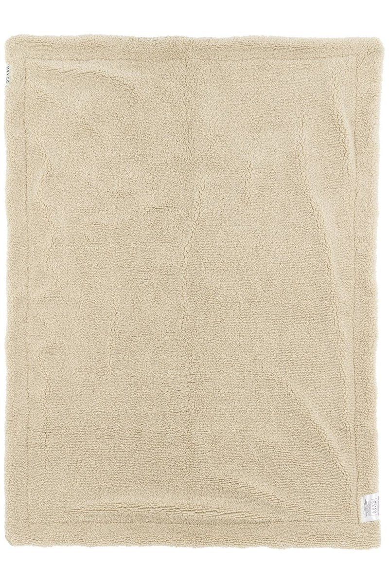 Meyco Baby Wafel Teddy Wiegdeken Sand 75x100cm - Image 3