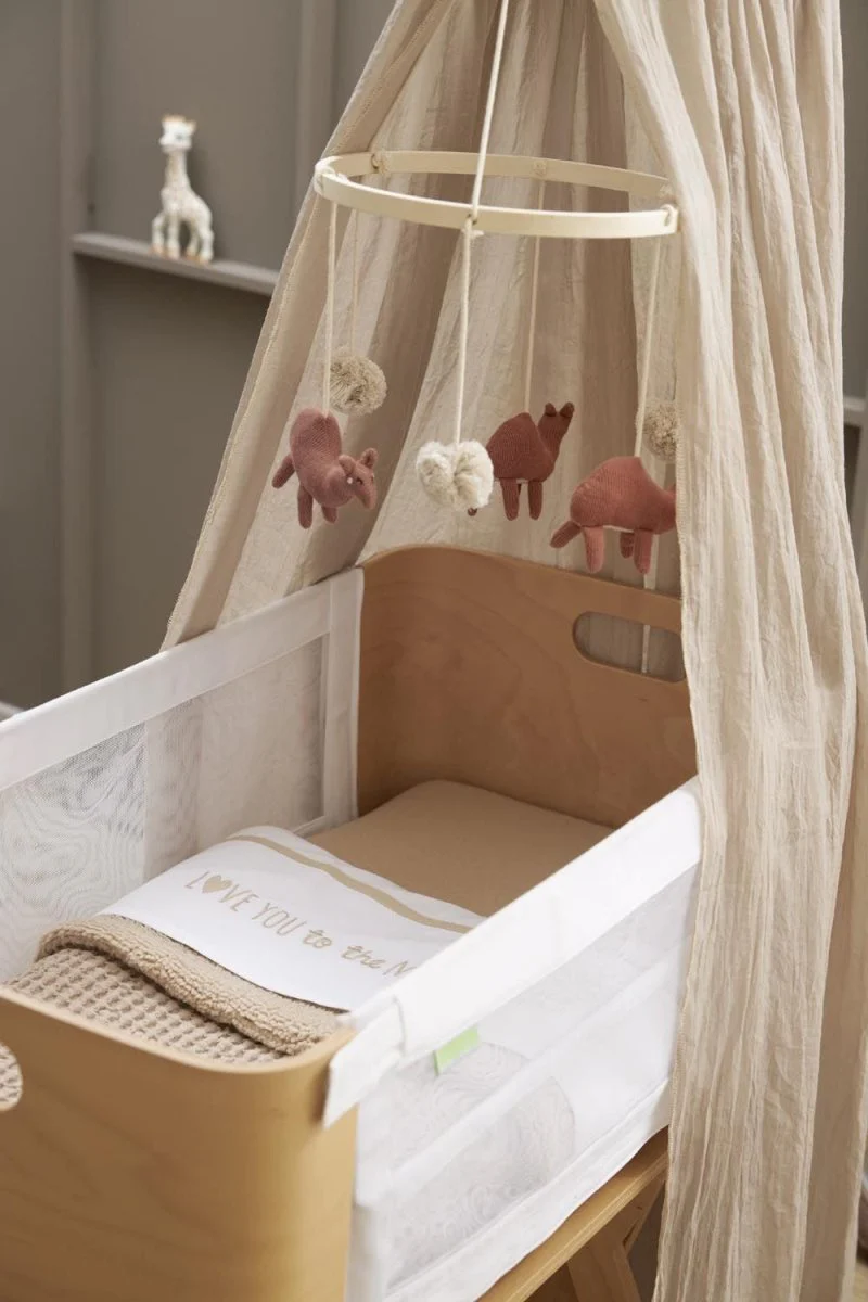 Meyco Baby Wafel Teddy Wiegdeken Sand 75x100cm - Image 7