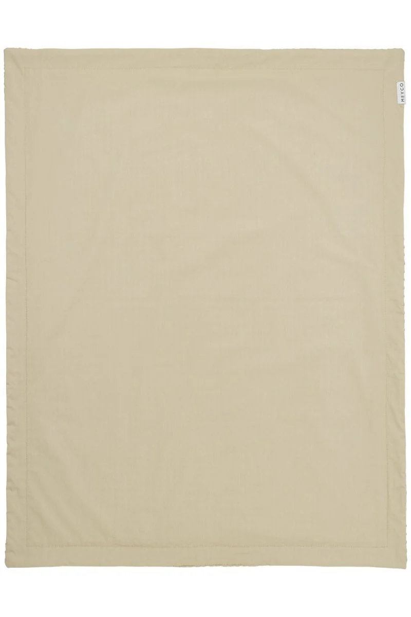 Meyco Baby Waffle Cotton Ledikant Deken Sand 75x100cm - Image 3
