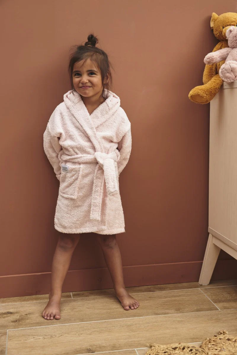 Meyco Badjas Basic Badstof Soft Pink - Image 4