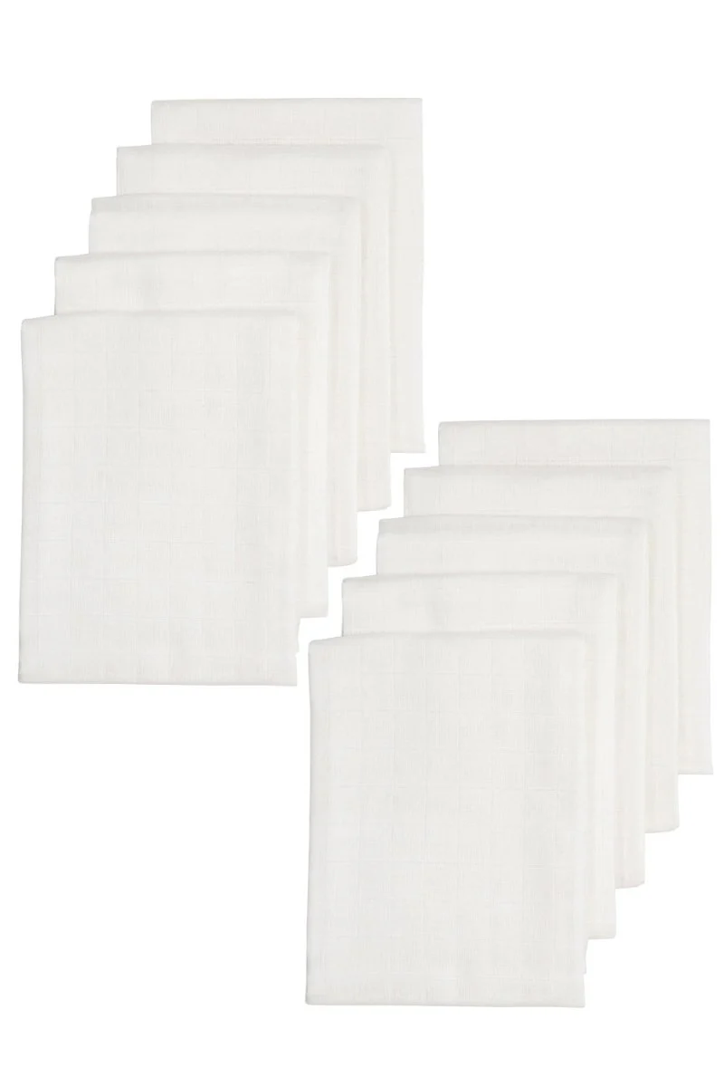 Meyco Hydrofiele Doek 10St Wit 80x80cm