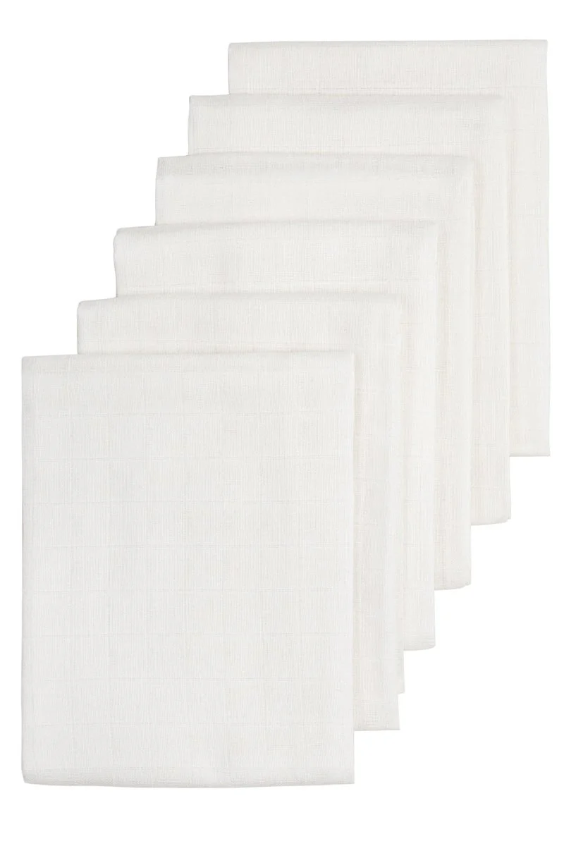 Meyco Hydrofiele Doek 6-Pack White 60X60cm