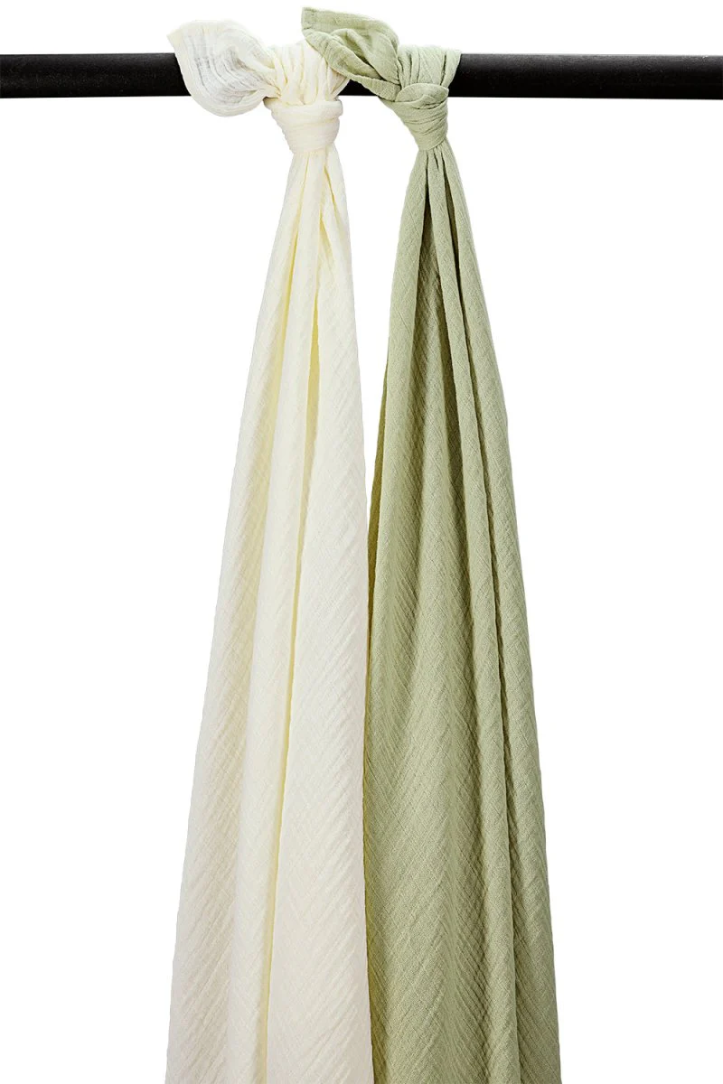 Meyco Hydrofiele Doek Natural/Soft Olive 120Cm 2St
