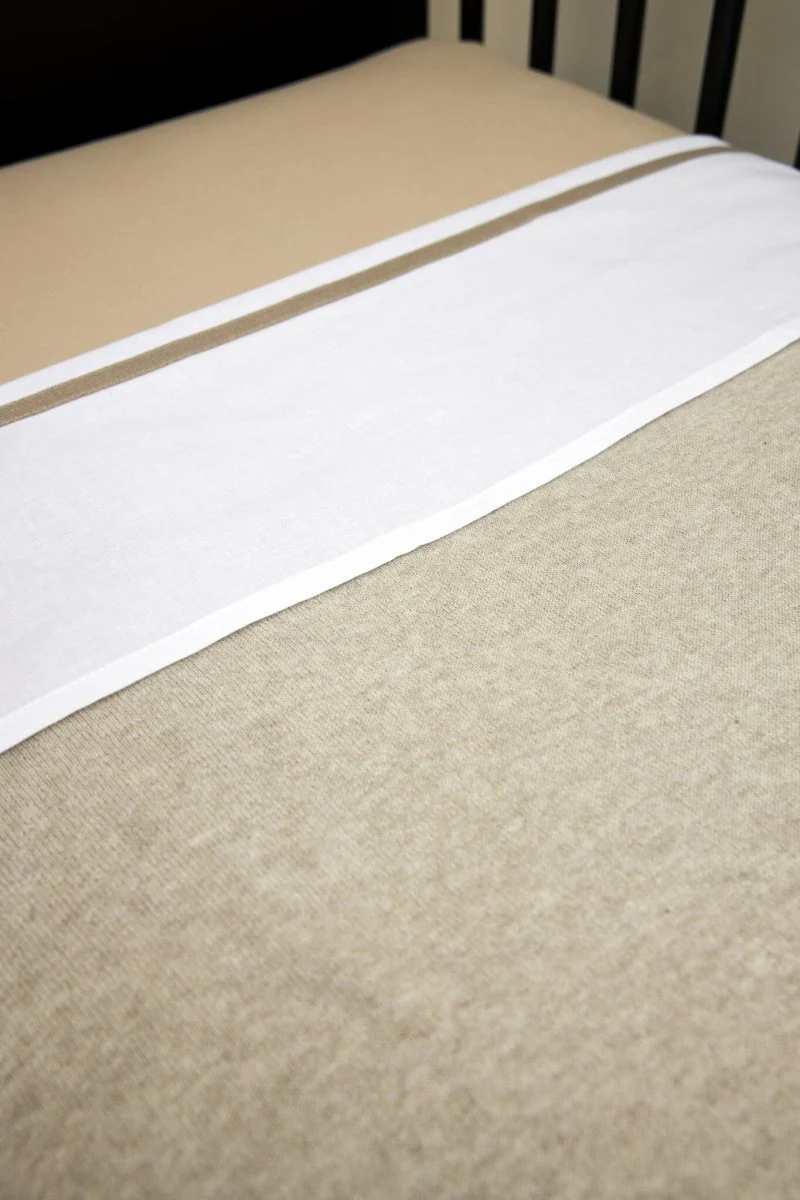 Meyco Ledikantdeken Knit Basic Sand Melange - Image 2