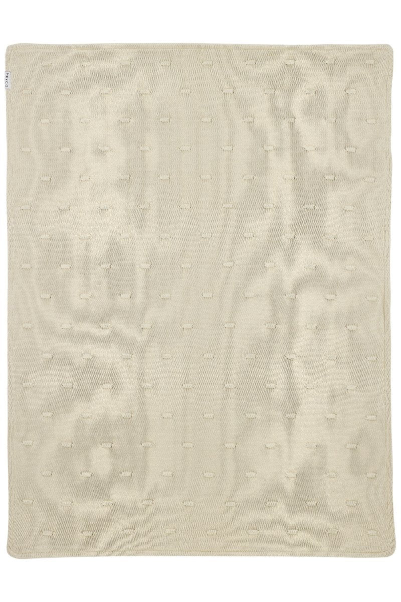 Meyco Ledikantdeken Knots Teddy Soft Sand 100X150cm - Image 2