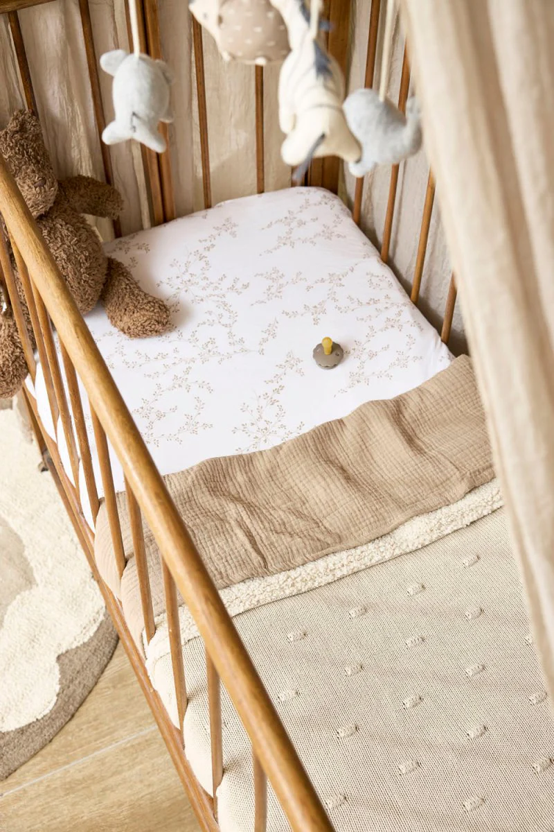 Meyco Ledikantdeken Knots Teddy Soft Sand 100X150cm - Image 4