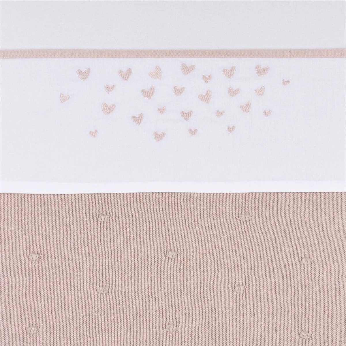 Meyco Ledikantlaken Hearts Soft Pink 100X150cm