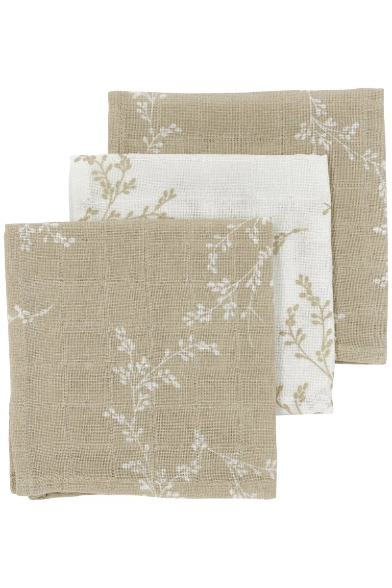 Meyco Monddoekje 3St Branches Sand