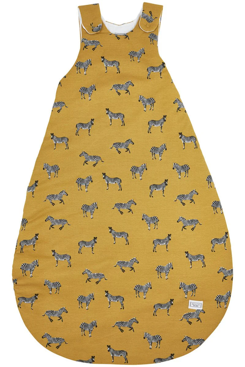 Meyco Slaapzak Baby Winter Rond 2-Delig Zebra Animal Honey Gold - Image 3