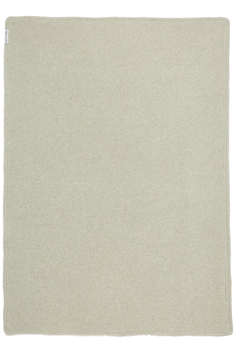 Meyco Wiegdeken Teddy Knit Basic Sand Melange - Image 3