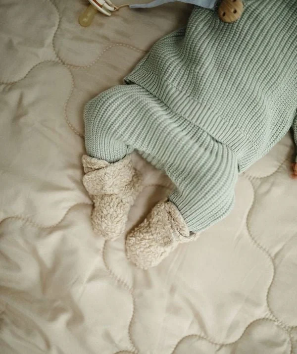 Mushie Baby Broekje Chunky Knit Light Mint - Image 3