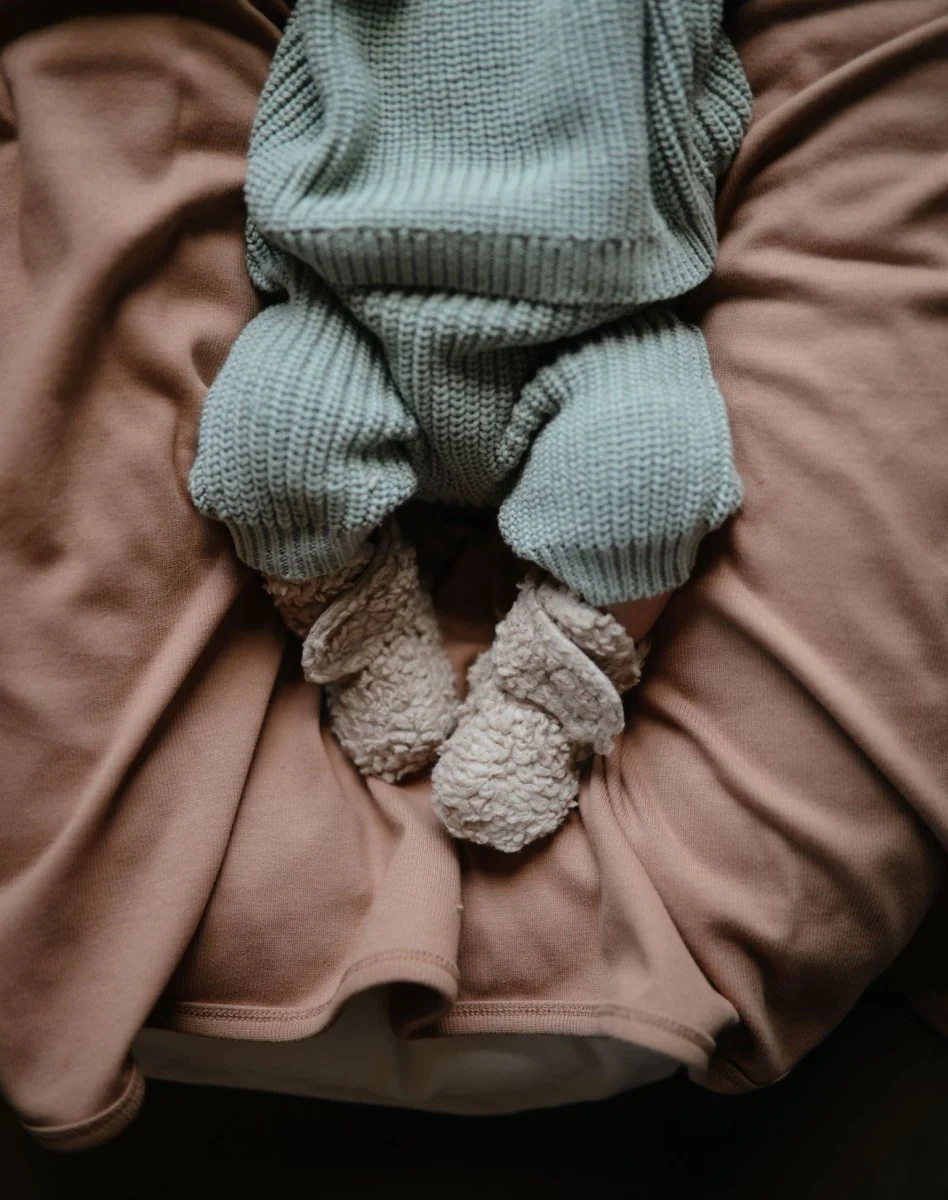 Mushie Baby Broekje Chunky Knit Light Mint - Image 4