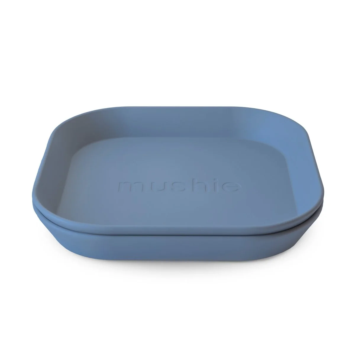 Mushie Babybord Twilight Blue Vierkant 19Cm 2St - Image 2