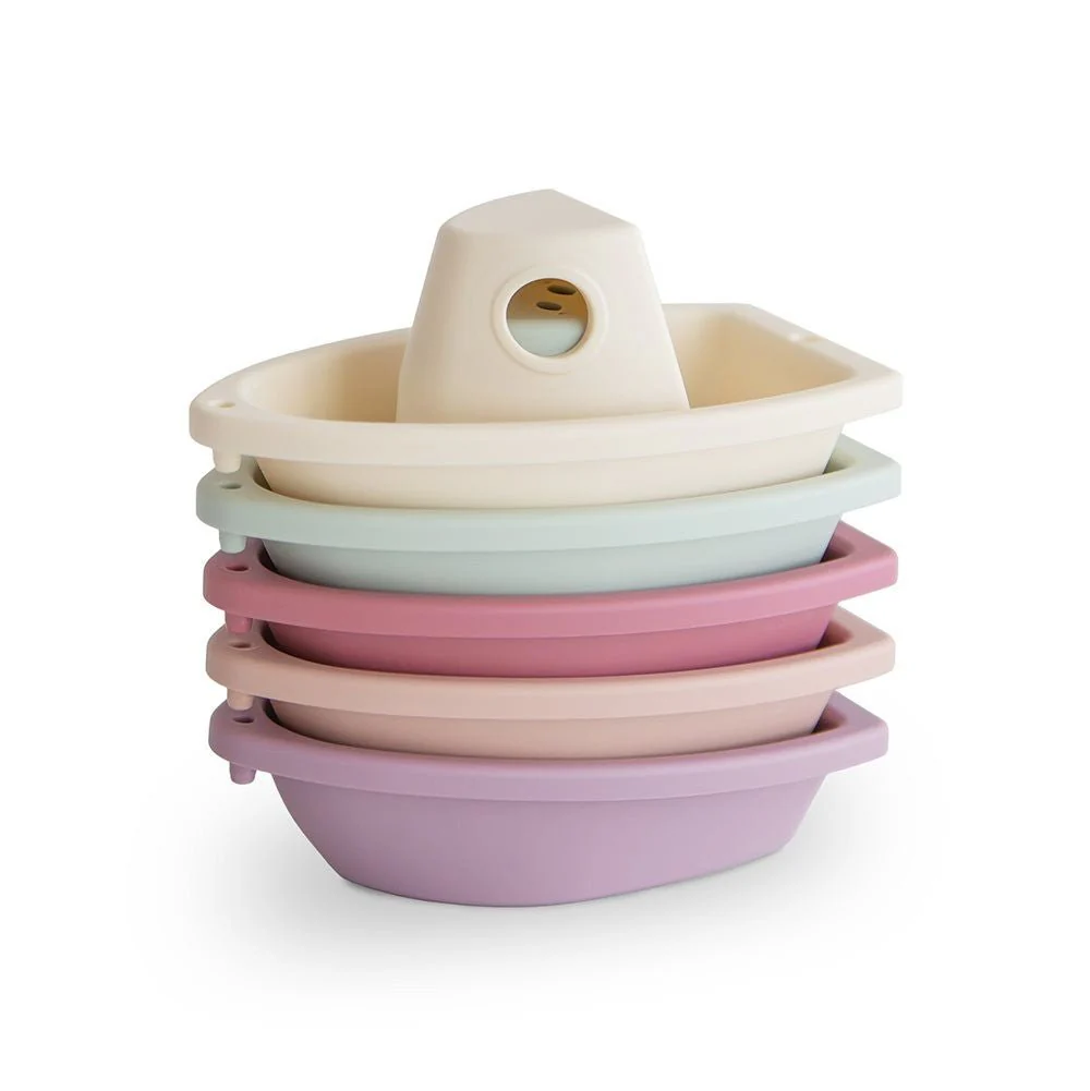 Mushie Badspeelgoed Boats Pastel