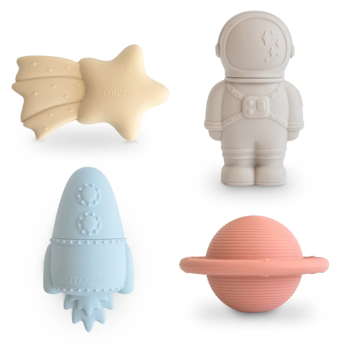 Mushie Badspeelgoed Set 4-Pack Space