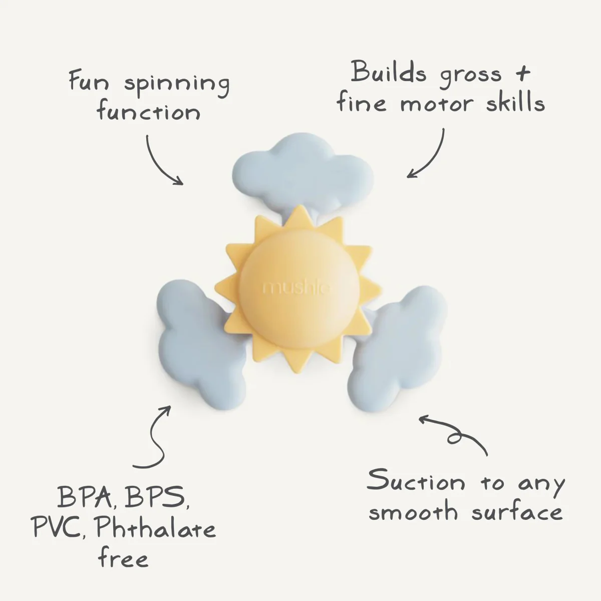 Mushie Badspeelgoed Spinner Sunshine - Image 4