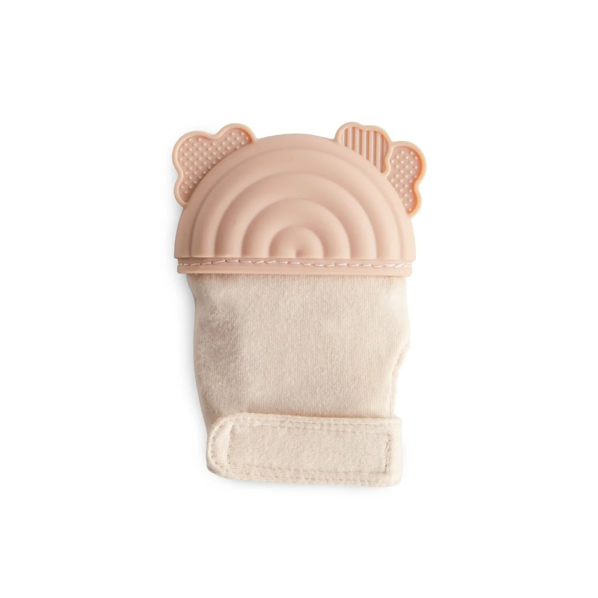 Mushie Bijthandschoen Regenboog Roze