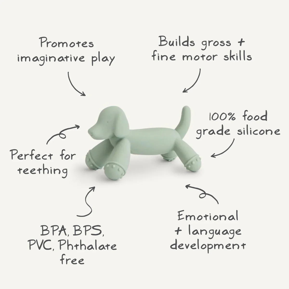Mushie Bijtring Dog - Image 2