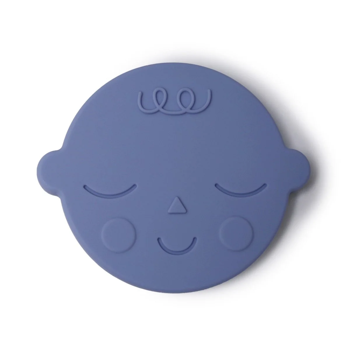 Mushie Bijtring Gezichtje Blueberry