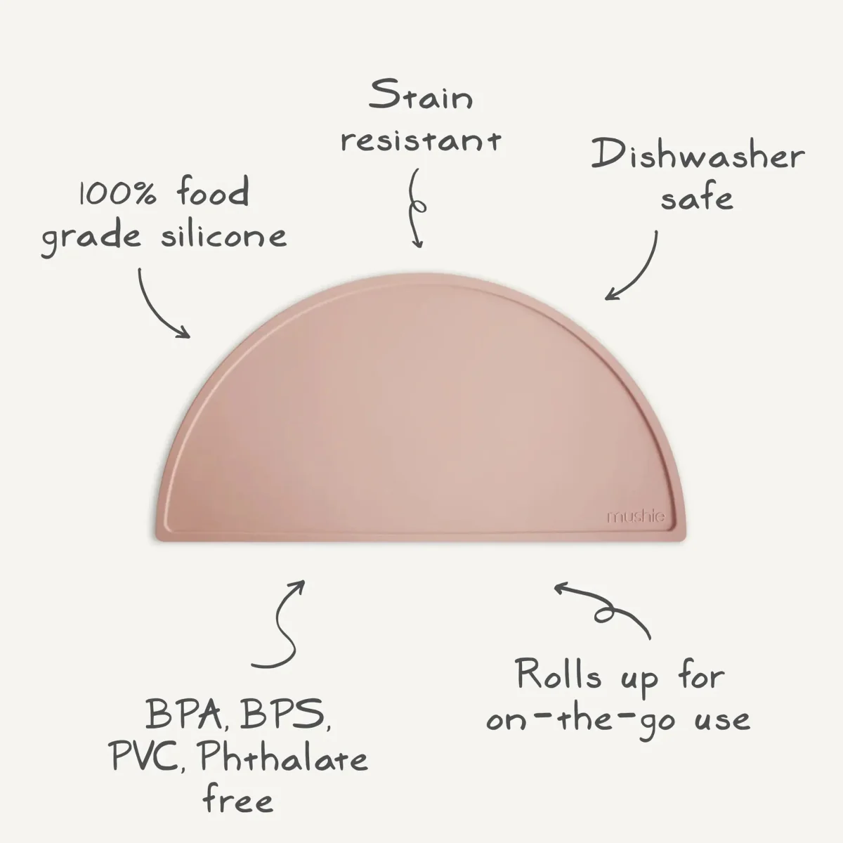 Mushie Placemat Blush - Image 5