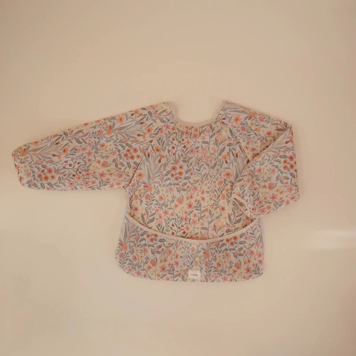 Mushie Slabbetje Lange Mouwen Pastel Blooms - Image 2