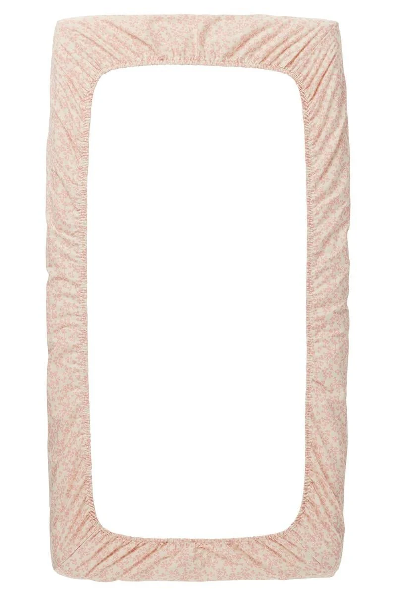Noppies Hoeslaken Botanisch Popeline Voor Wieg Misty Rose 40x80cm - Image 2