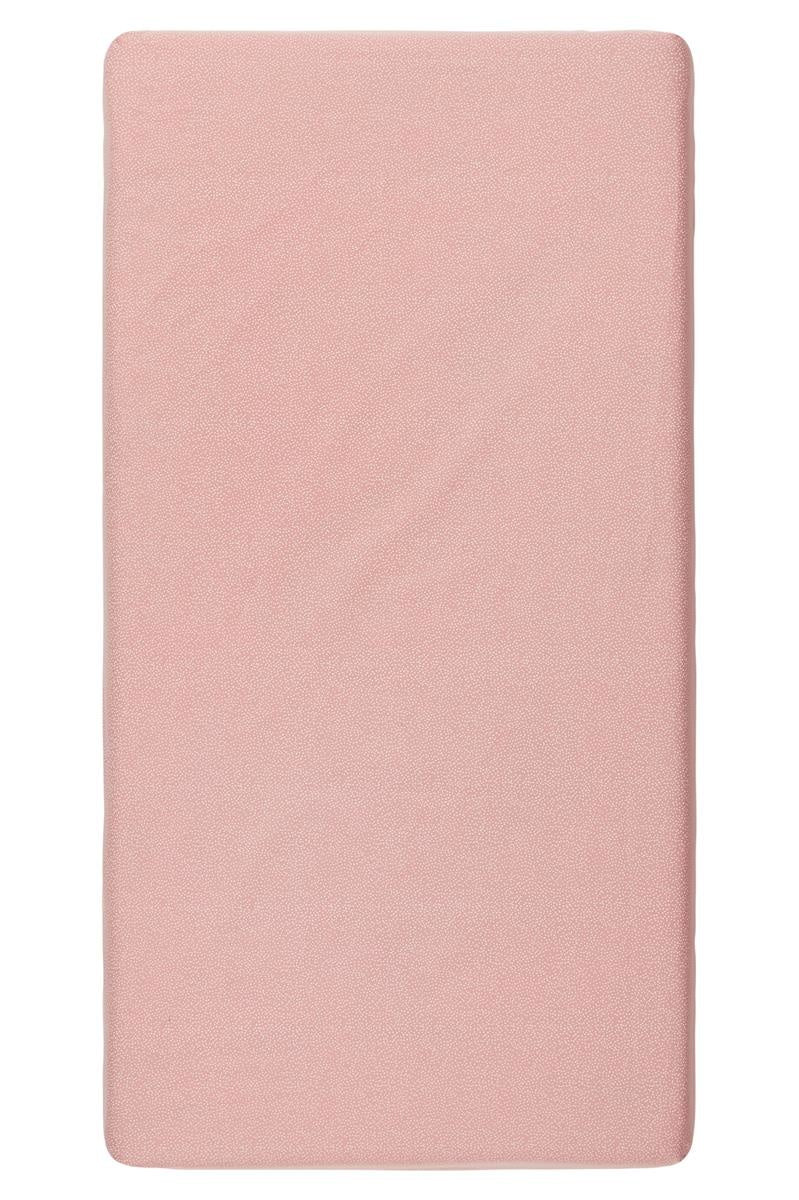 Noppies Hoeslaken Tiny Dot Popeline Voor Ledikant Misty Rose