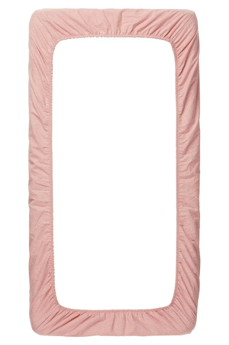 Noppies Hoeslaken Tiny Dot Popeline Voor Ledikant Misty Rose 40x80cm - Image 2