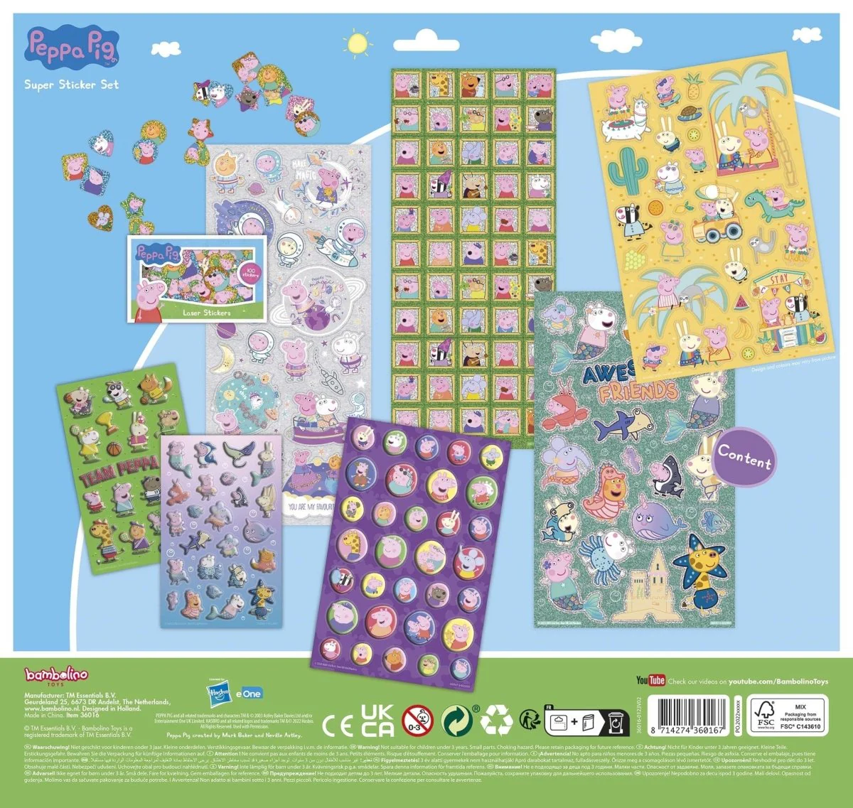 Peppa Pig Stickerset Groot - Image 3