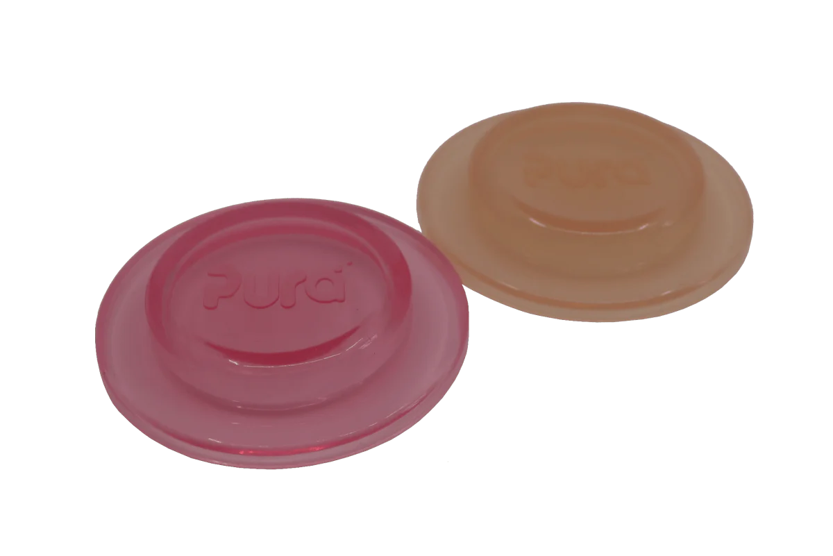 Pura Flesafsluiter Silicone Rose En Carrot 2St - Image 2
