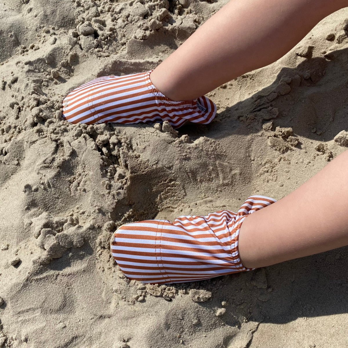 Slipstop Waterschoentjes Cognac Stripe - Image 3