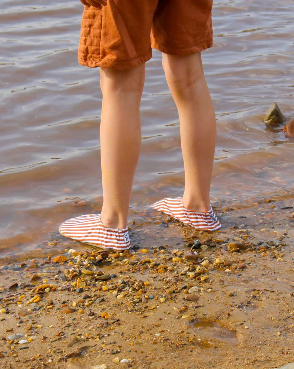 Slipstop Waterschoentjes Cognac Stripe - Image 7