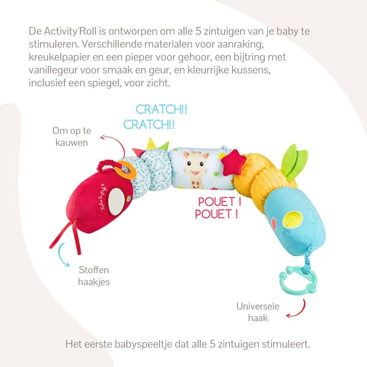 Sophie de Giraf Educatief Speelgoed Activity'Roll - Image 7