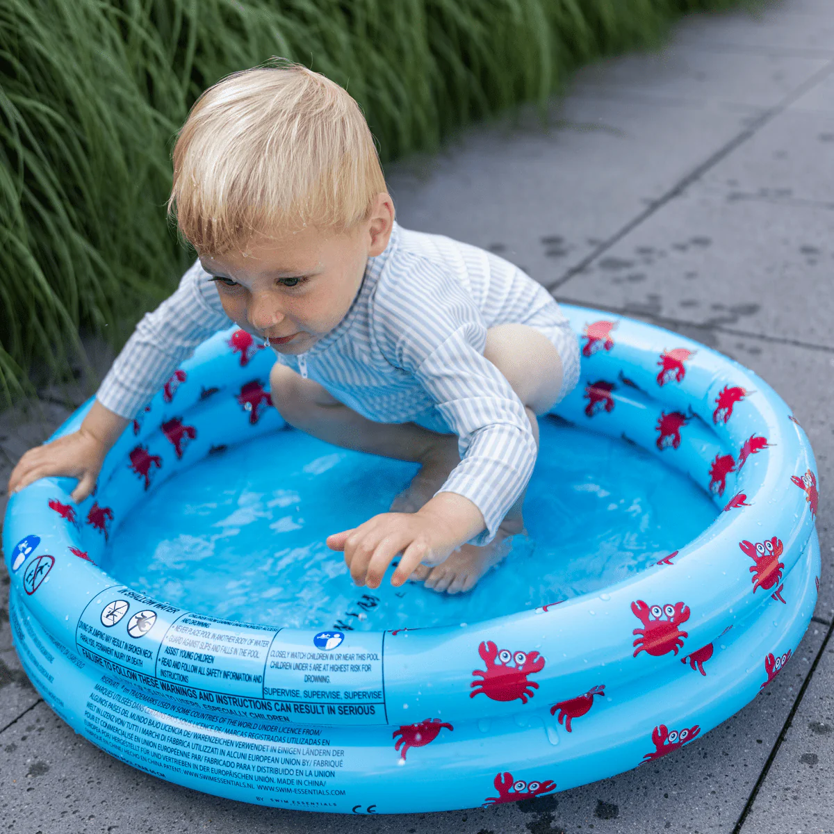 Swim Essentials Uv Zwempak Strepen Blauw/Wit - Image 9