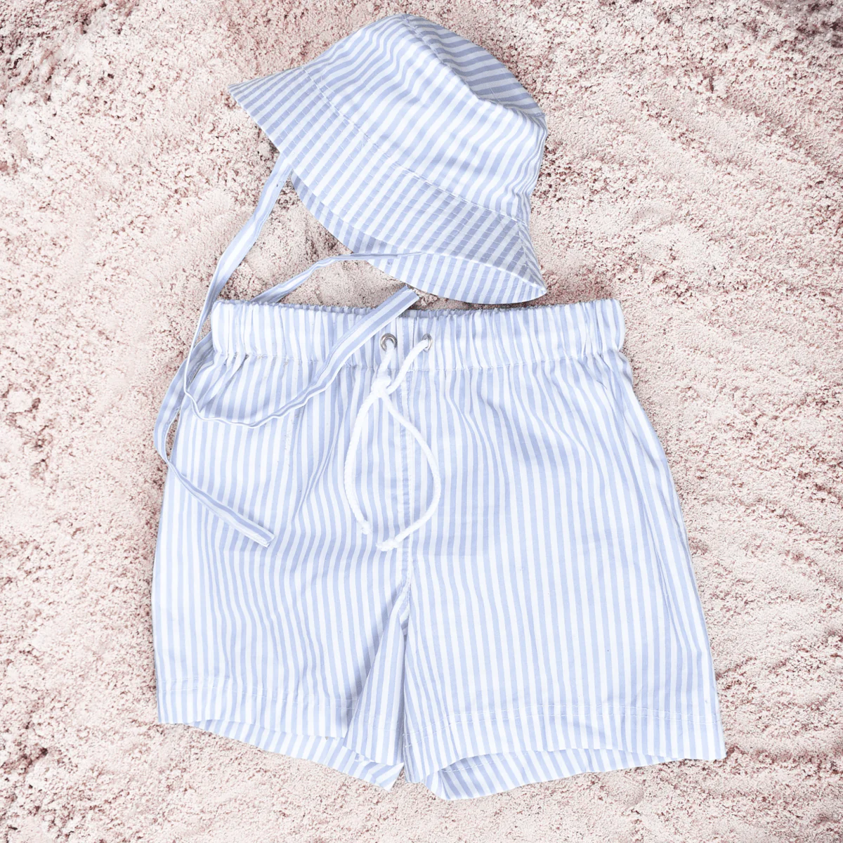 Swim Essentials Zonnehoedje Baby Strepen Lichtblauw - Image 2