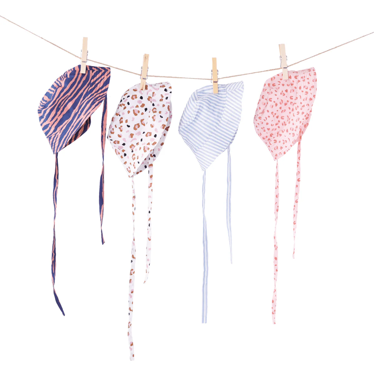 Swim Essentials Zonnehoedje Baby Strepen Lichtblauw - Image 4