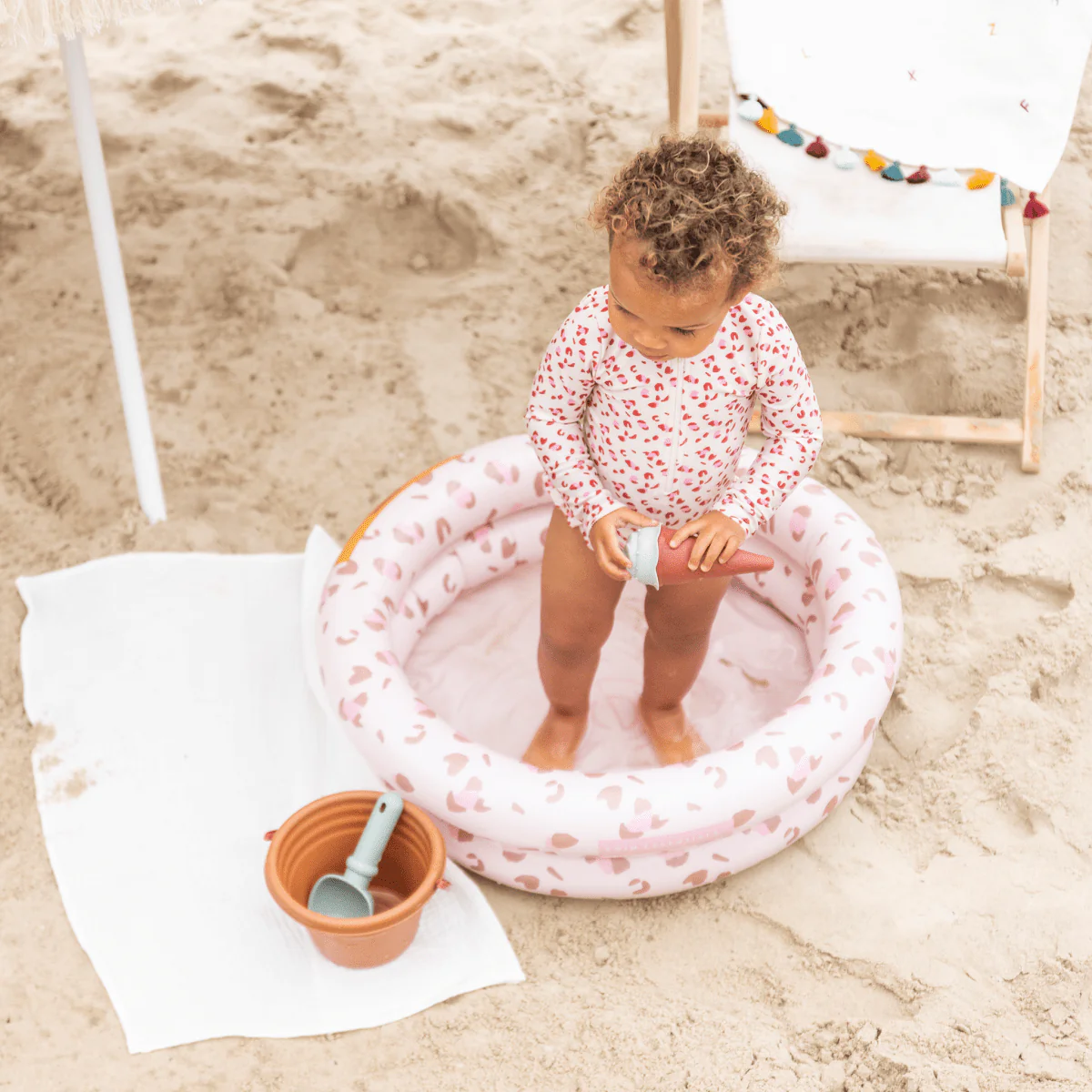Swim Essentials Zwembad Baby Luipaard Roze Pool 60cm - Image 2