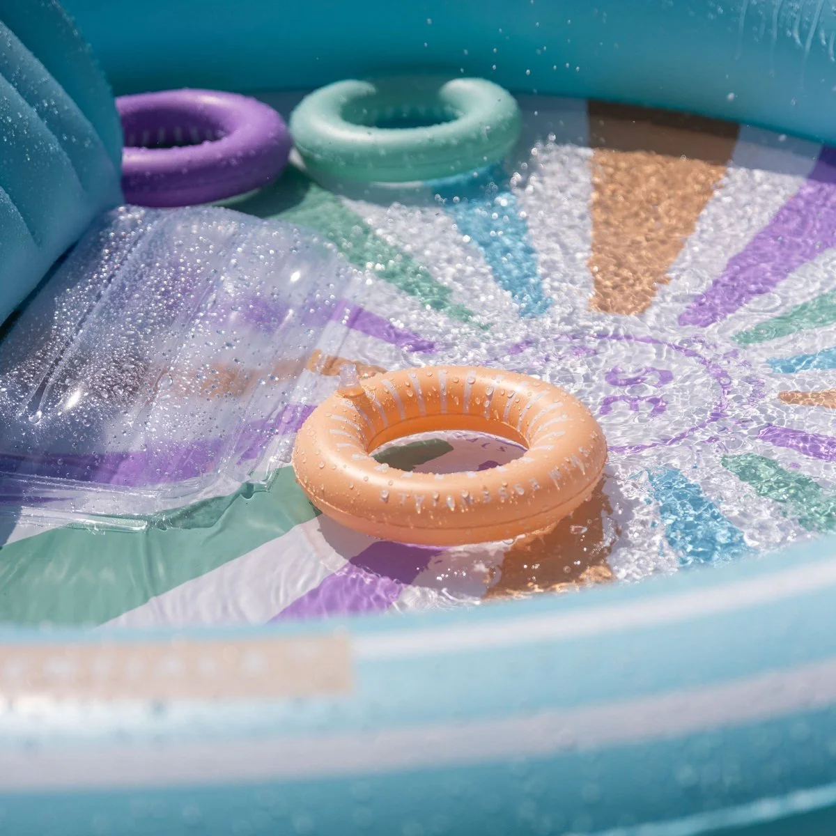 Swim Essentials Zwembad Bright Waves Met Glijbaan En Sproeier - Image 3