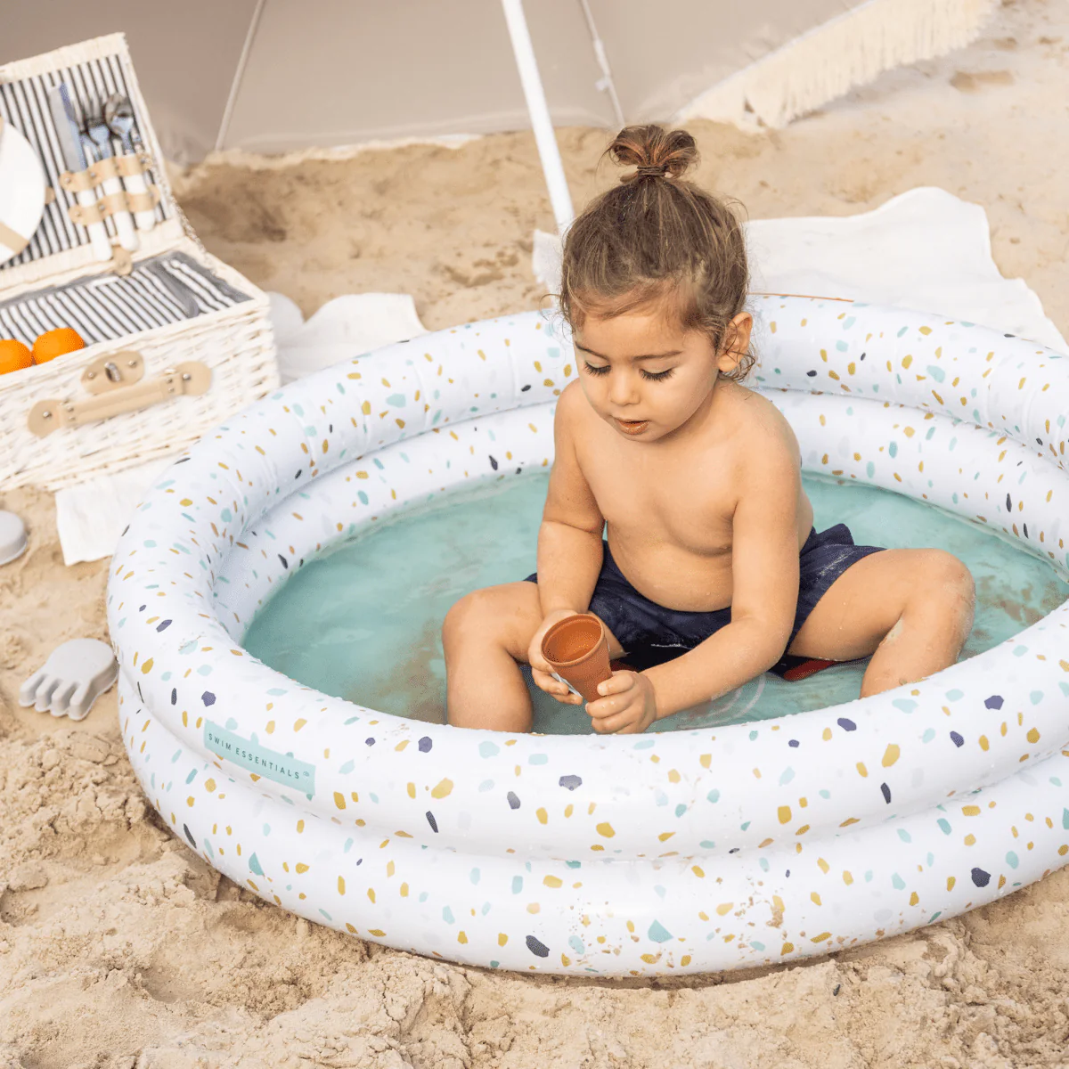 Swim Essentials Zwembad Kind Blauw Wit 1M - Image 6