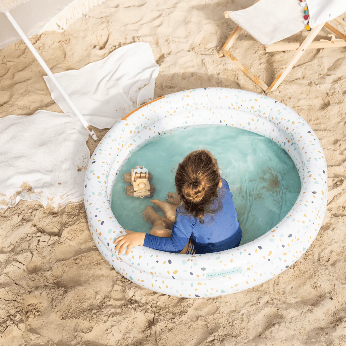 Swim Essentials Zwembad Kind Blauw Wit 1M - Image 9