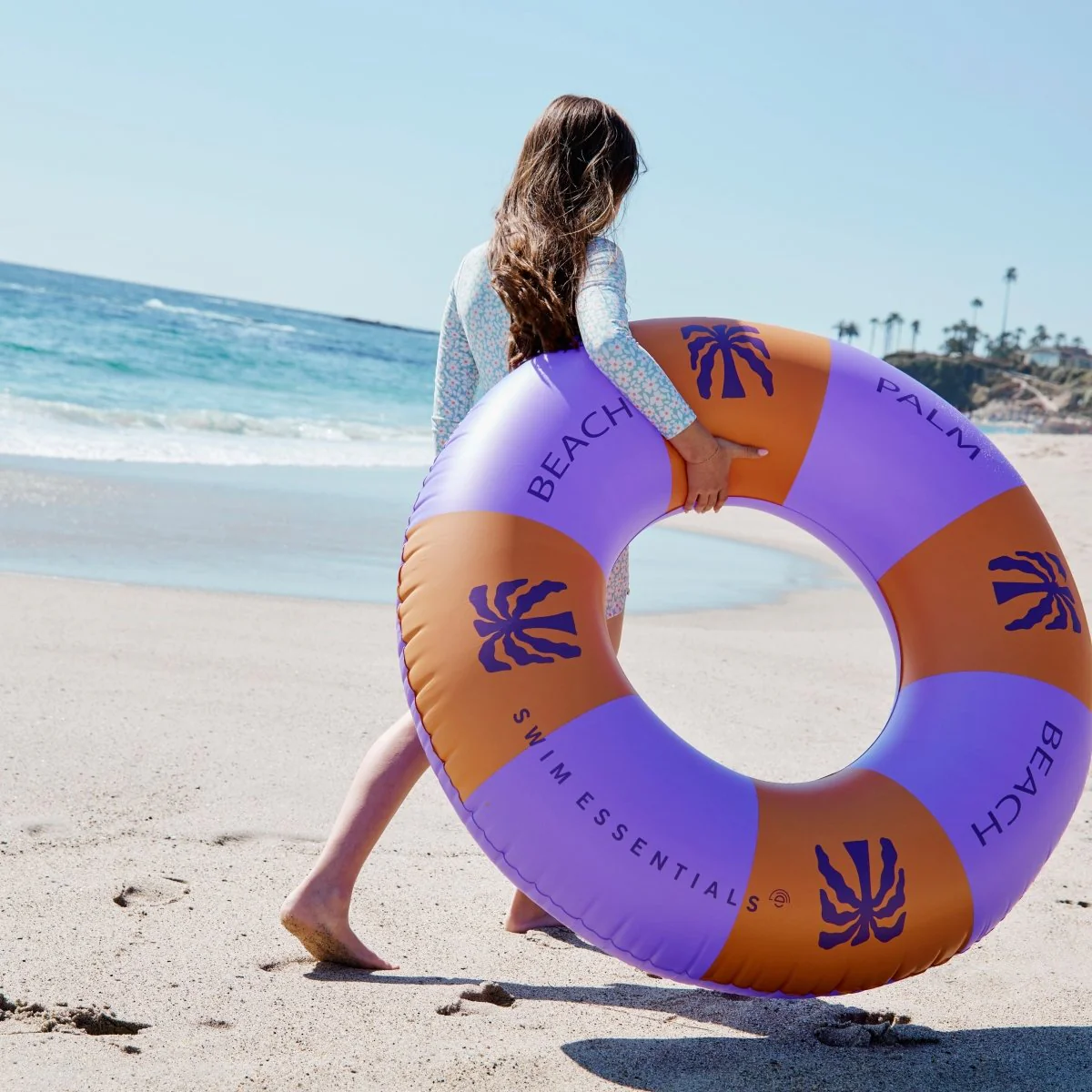 Swim Essentials Zwemband Palm Trees Purple 120Cm - Image 3