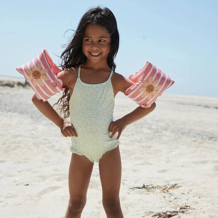 Swim Essentials Zwembandjes Daisy Flower Red And White - Image 2